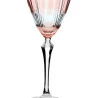 Taça Para Vinho Tinto Elizabeth Lapidada Rosa 250Ml 