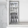 Organizador de Talheres ou Clear Branco Fechado 