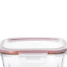 Pote Hermético Dynasty Quadrado Em Vidro Com Tampa 800ml