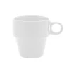 Xícara Lyor P/cafe Cerâmica Empilhável Branca 90Ml 