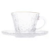 Xícara Lyor P/Chá de Cristal Ecológico e Pires Petra 180Ml