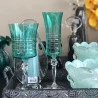 Taça P/água Bohemia Grace Cristal 300Ml 22Cm Verde Gris