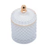 Potiche Decorativo Wolff Vidro Branco 9x13cm 60680