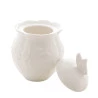Açucareiro Lyor de Porcelana New Bone Butterfly Flower