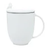 Caneca Wolff Porcelana C/infusor e Tampa Birds Branco 350ml 