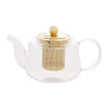 Chaleira Wolff Vidro C/infusor Dourado Inox 600ml 28859