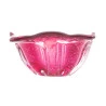 Centro de Mesa Wolff Decorativo de Vidro Italy Rosa 18x9Cm