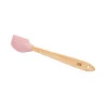 Conjunto Lyor 3 Utensilios Silicone Com Cabo de Bambu Rosa