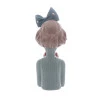 Figura Decorativa Wolff Resina Boneca C/maça 9,5x9,5x23cm