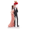Figura Decorativa Wolff Resina Casal 12,5x7,5x31cm