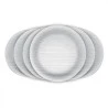 Conjunto De Pratos Rasos Diamante Nadir F. 6 Peça