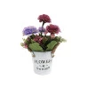 Arranjo Yangzi Art.vaso Metal Flor Mix