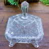 Potiche Lyor Decorativo C/pé de Cristal Paladium 16x20cm