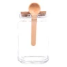 Pote Quadrado Lyor de Vidro C/ Colher 830ml