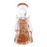Figura Decorativa Wolff Anjo de Vidro Italy Dourado