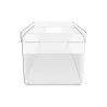 Organizador Clear 37X15X13Cm Ou Natural 