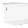 Organizador Clear Com Tampa 30X15X13Cm Ou Natural