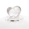 Queijeira Com Tampa De Cristal Coração 19,5X13Cm -