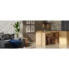 Piso Ceusa Drapeado Branco 58x58 0,67M²