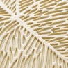 Conjunto Porta-Copos De Pvc Lyor 4 Peças Folha Dourado