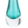 Murano Vaso L'Hermitage Em Vidro Cor Azul Turquesa