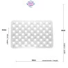 Tapete Lyor P/Banheiro De Pvc C/Antiderrapante 49x32Cm