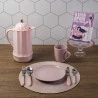 Faqueiro Lyor De Aço Inox 24Pçs Mother Pearl Rosa Luxo