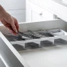 Organizador de Talheres ou Clear Branco Fechado 