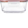 Pote Hermético Dynasty Quadrado Em Vidro Com Tampa 800ml