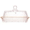 Manteigueira Lyor de Cristal C/tampa Petra 17x10,5x10Cm
