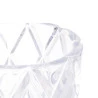 Vaso Lyor C/pé de Cristal de Chumbo Deli Diamond 12,5x41cm