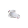Conjunto Wolff 6 Xícaras Café Porcelana Flower Plate Br 90ml