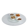 Centro de Mesa Decorativo Giratório Vidro Temperado 45cm