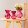 Vaso Wolff de Vidro Italy Rosa 12cm x 16cm