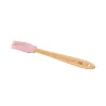 Conjunto Lyor 3 Utensilios Silicone Com Cabo de Bambu Rosa