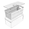 Organizador Clear Fresh Com Cesto 5 Litros Ou Natural