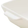Refratário Lyor Porcelana C/alça Basic Branco 23,5x14,5x5cm