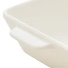 Refratário Lyor Porcelana C/alça Basic Branco 34x20,5x5cm 