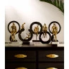 Figura Decorativa Wolff Resina Familia 20x8,5x31cm