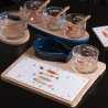 Conjunto 4 Pçs Petisqueira Wolff C/ Bowl Bandeja e Tabua Iki 