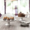 Boleira Brinox C/ Borda Buffet Branco 35,5x11,5cm 