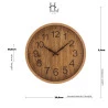 Relógio De Parede Lyor Plastico Wood 30,5x4Cm