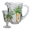 Conjunto Lyor Jarra C/6 Taças De Cristal Palm 1,3l/240ml 