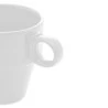Xícara Lyor P/cafe Cerâmica Empilhável Branca 90Ml 