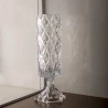 Vaso Lyor C/pé de Cristal de Chumbo Deli Diamond 12,5x41cm