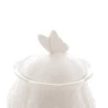 Açucareiro Lyor de Porcelana New Bone Butterfly Flower