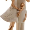 Figura Decorativa Wolff Resina Familia Branco 9x7x20cm