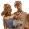 Figura Decorativa Wolff Resina Família 18x8x27cm