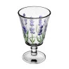Cj Lyor Jarra 6 Tçs Cristal Lavanda Hand Painting 1,3l/240ml 
