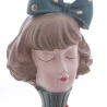 Figura Decorativa Wolff Resina Boneca C/maça 9,5x9,5x23cm